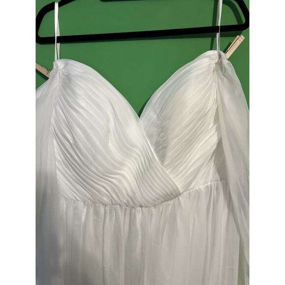 NWT Cinderella Divine White Off Shoulder Ethereal Wedding Gown Size 22 $299 - Picture 4 of 14